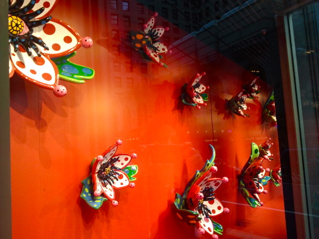 louis vuitton window display Shibuya in Japan. A well known Japanese artist Yayoi  Kusama uses dots in a…